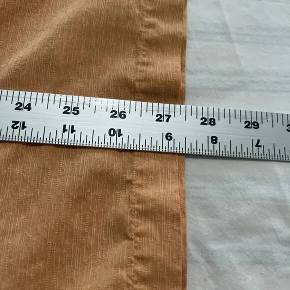 Coconut Bobs Mens Button Up Silk Shirt Size XL Orange Short Sleeve Cruise Beach - Picture 11 of 12
